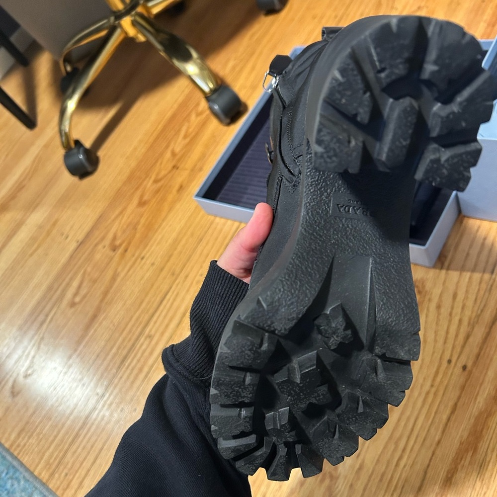 Prada Re-Nylon Combat Boots - Picture 14 of 15